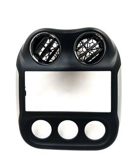 1401321x9ae Jeep 10-16 Compass Patriot Center Radio Climate Dash Trim Bezel Vents Black
