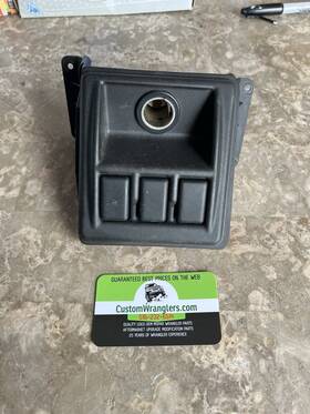 244.am8597 Jeep Tj Wrangler Oem Dash Switch Panel Hardtop All Blanks 97-02 No Fog Wiper
