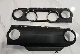 6ab27sd5ad Jeep 21 22 23 Wrangler Jl 4xe Dashboard Panels Black D5x9 Leather With Blue Stitch