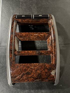 5en00lazac Jeep Oem 97-01 Cherokee Limited Xj Woodgrain Center Dash Radio Bezel