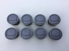 X48002900hv Jeep 2006-2010 Commander Front Dash Air Vents Set Of 8 Grey Oem