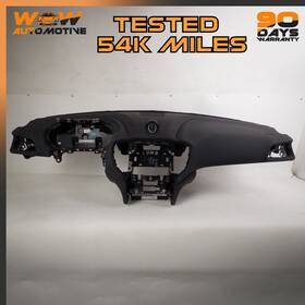 670066385 Maserati 17-19 Ghibli Dashboard Instrument Trim Panel Analogic Clock Black Oem