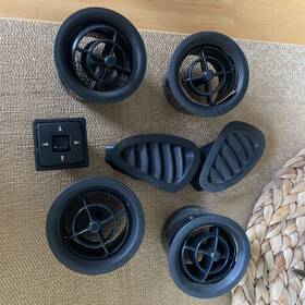 Na0190813 Mazda 1999-2005 Miata Mx-5 All 6 Ac Heater Vents With Power Mirror Switch Oem