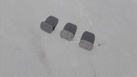 1239880035 Mercedes-benz 1982 W123 Under Dash Kick Panel Mount Screw Cap Cover Set #3 Blue Oem