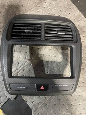 80020550zz Mitsubishi 2018 - 2019 Outlander Sport Center Dash Radio Bezel Carbon Fiber