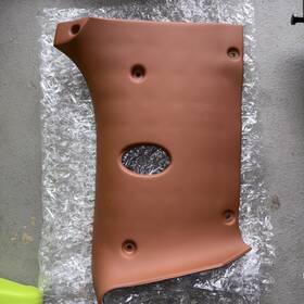 0lb36trmad Mopar Passenger Side Cognac Knee Bolster/ Kick Panel From 2000 Dodge Viper