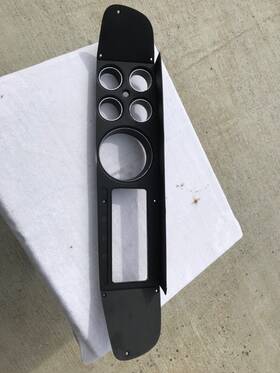 3738480 Mopar 75-80 Dodge Truck Dash Gauge Cluster Bezel Trim Ramcharger Lil Red Express Black