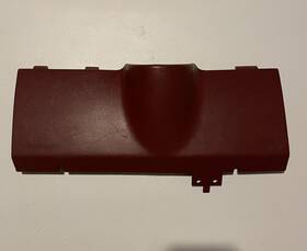 4220476 Mopar 1981-1986 Plymouth Caravelle Knee Bolster Dash Trim Fuse Box Cover Panel Red Oem