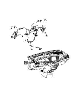 68285436af Mopar Genuine Instrument Panel Wiring