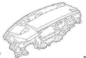 251-10454 Nissan 21-24 Rogue Dash Panel
