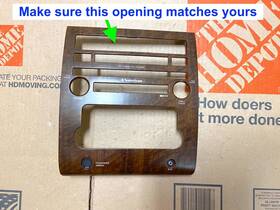 68260-9fd5a Nissan 2008-2011 Titan Center Dash Radio Climate Control Trim Bezel Woodgrain
