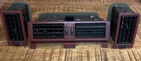 E135-5211-200 Nissan 1986-1992 D21 Truck/pathfinder Burgundy Center/sides Dashboard A/c Vents