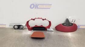 251-59079 Porsche 14 Boxster 981 Miscellaneous Dash Trim Bezel Set Red