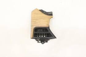Tesla 104277313c 2016 - 2020 Model X Dash Left Inner Air Vent Griller Wood Trim Panel Oem