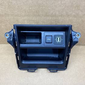 55406-35090 Toyota 2020-2024 4runner Dash Center Lower Trim Storage Cubby With Power Outlet