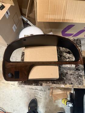 55411-35070 Toyota 4runner Dash Speedometer Instrument Cluster Trim Bezel Woodgrain 96-02