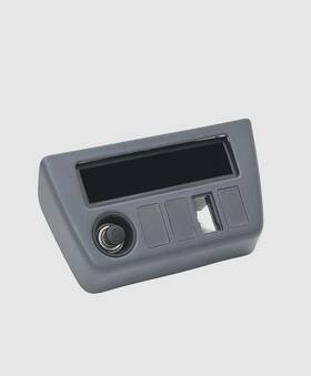 55413-42020-b0 Toyota 1996-2000 Rav4 Center Lower Dash Lighter Cd Bracket Bezel Trim Gray Oem