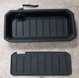 55445-0c050 Toyota 2022-2025 Tundra Instrument Panel Tray With 12v Port And Rubber Mat Oem