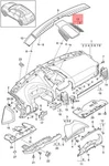 Genuine Porsche Cover Center Upper Black 958552189015Q0. Fixed Price $308.65.