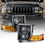 For 2006-2010 Jeep Commander Left & Right Black Headlights CH2518117 CH2519117. Fixed Price $92.99.