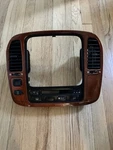 2001-2002 Lexus LX470 Wood Temperature Radio Control Bezel Panel Trim Dash Vent. Fixed Price $300.00.