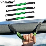 4PCS Side Roll Bar Grab Handles Paracord Grip Green Ford Bronco 2021+. Fixed Price $11.70.