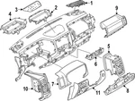 Genuine Nissan Dashboard Air Vent 68761-9BU0C. Fixed Price $109.90.