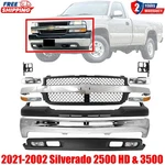 Front Bumper Chrome & Grille Assembly Kit For 2001-2002 Silverado 2500 Hd 3500. Fixed Price $926.85.