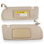 2000-2004 Mitsubishi Montero Sport Driver & Passenger Side Sun Visor Pair Tan. Fixed Price $99.95.