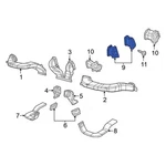 For Ram Promaster City 2015-2022 6TA08LXFAA Front Center Dashboard Air Vent. Fixed Price $161.07.