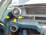 1962 Cadillac Deville Dashboard Bezel Left End Trim. Fixed Price $44.00.