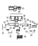 Genuine Mopar Air Conditioning & Heater Outlet 1QC071X9AF. Fixed Price $68.30.