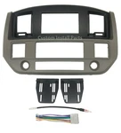 Radio Double Din Dash Install Bezel Kit Black Beige Khaki Fits 2006-09 Dodge Ram. Fixed Price $79.99.