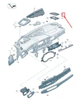 Audi A4 B9 Right Dashboard Loudspeaker Grille 8W18572286PS Original. Fixed Price $28.78.