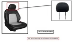 Lh Blk Frt Headrest Oem 2015 Lincoln Mkc. Fixed Price $75.00.
