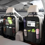 Auto Back Seat Organizer With Tablet Holder Touch Screen Storage Pockets Cover. Fixed Price $9.99.