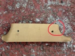 Mercedes Benz W123: Right (beige) Bottom Pillar Cover (oem 1236922222). Fixed Price $50.00.