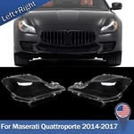 Pair Front Headlight Lens Housing Cover For Maserati Quattroporte M156 2014-2017. Fixed Price $92.98.