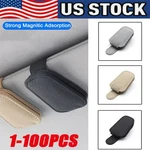 New Magnetic Leather Sunglasses Holder For Car Visor Eyeglass Hanger Clip. Fixed Price $144.99.