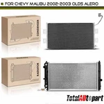 Radiator & Condenser Cooling Kit For Chevrolet Malibu 2002-2003 Olds Pontiac. Fixed Price $202.99.
