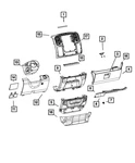 Genuine Mopar Instrument Panel Drawer 1VY88TX7AH. Fixed Price $232.00.