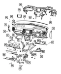 Genuine Mopar Instrument Panel End Cap Left 1GF63LC5AF. Fixed Price $39.62.