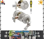 1 Set All Keyed Same Entry Door Knobs And Single Cylinder Deadbolt Combo Fo. Fixed Price $27.40.
