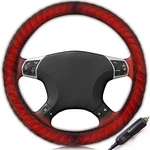 Zone Tech 12V Car Heated Steering Wheel Cover Universal Fit New Tangle Free Cord. Fixed Price $33.99.