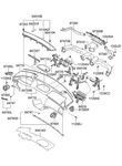 New Hyundai Genuine Oem Center Facia Tray Assembly For 06-08 Azera 847453L100WK. Fixed Price $85.00.