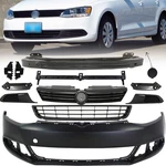 12PC 11-14 Vw Jetta Bumper Cover Upper Lower Grille Fog Reinforcement. Fixed Price $269.90.