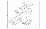 Genuine Mercedes-benz Glove Compartment Flap 204-680-00-98-9F45. Fixed Price $1249.28.