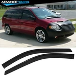 Fits 96-07 Chrysler Town & Country Caravan Acrylic Window Visors Sun Rain Guard. Fixed Price $26.49.