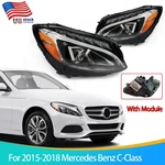 Left/right Side For 2015-18 Mercedes C300 W205 C-class Led Headlight W/ Module. Fixed Price $319.00.
