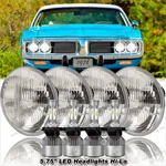 4PC 5.75" Led Round Headlights High/low Beam For Dodge Charger 1966-1974. Fixed Price $99.42.